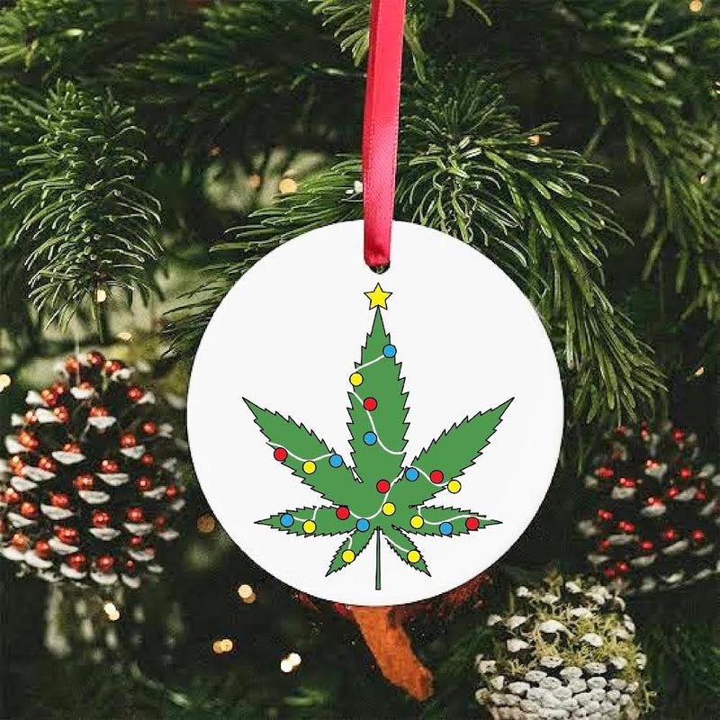 Weed Christmas Ornament